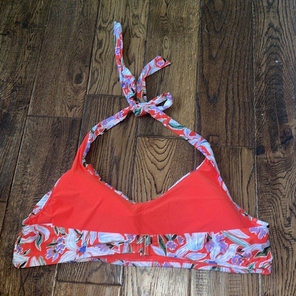 Modcloth Floral Halter Bikini Swim Top - Picture 2 of 5